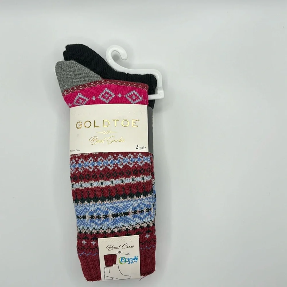 Boot Socks 2 Pairs Size: 6-9
